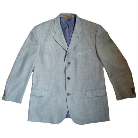 Giorgio Cosani Cashmere Wool Blend Jacket Size 44R Light Gray - Picture 1 of 10